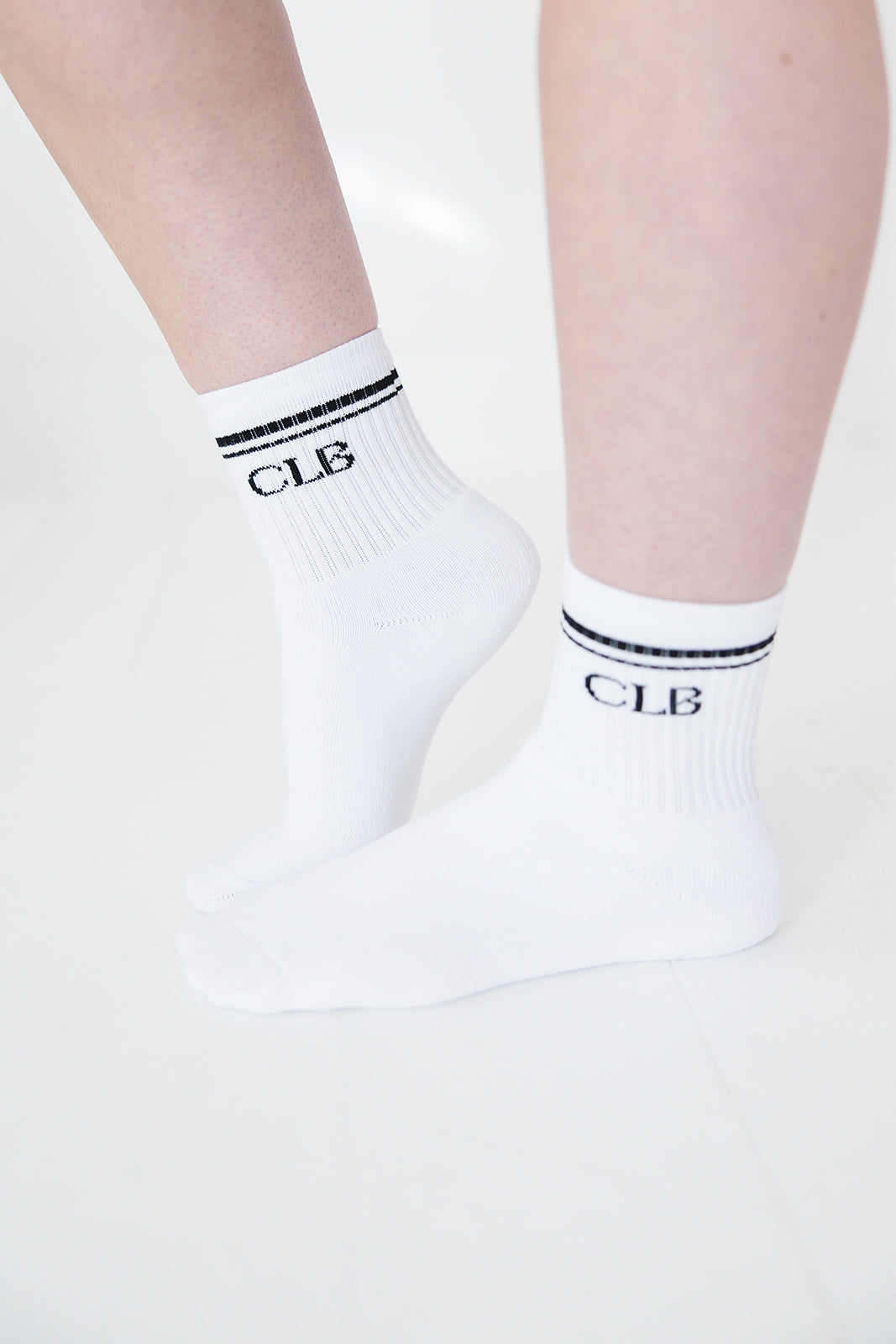White | Half Crew Socks | Foot Soldier Mom™ | Cushioned Comfort for All-Day Support