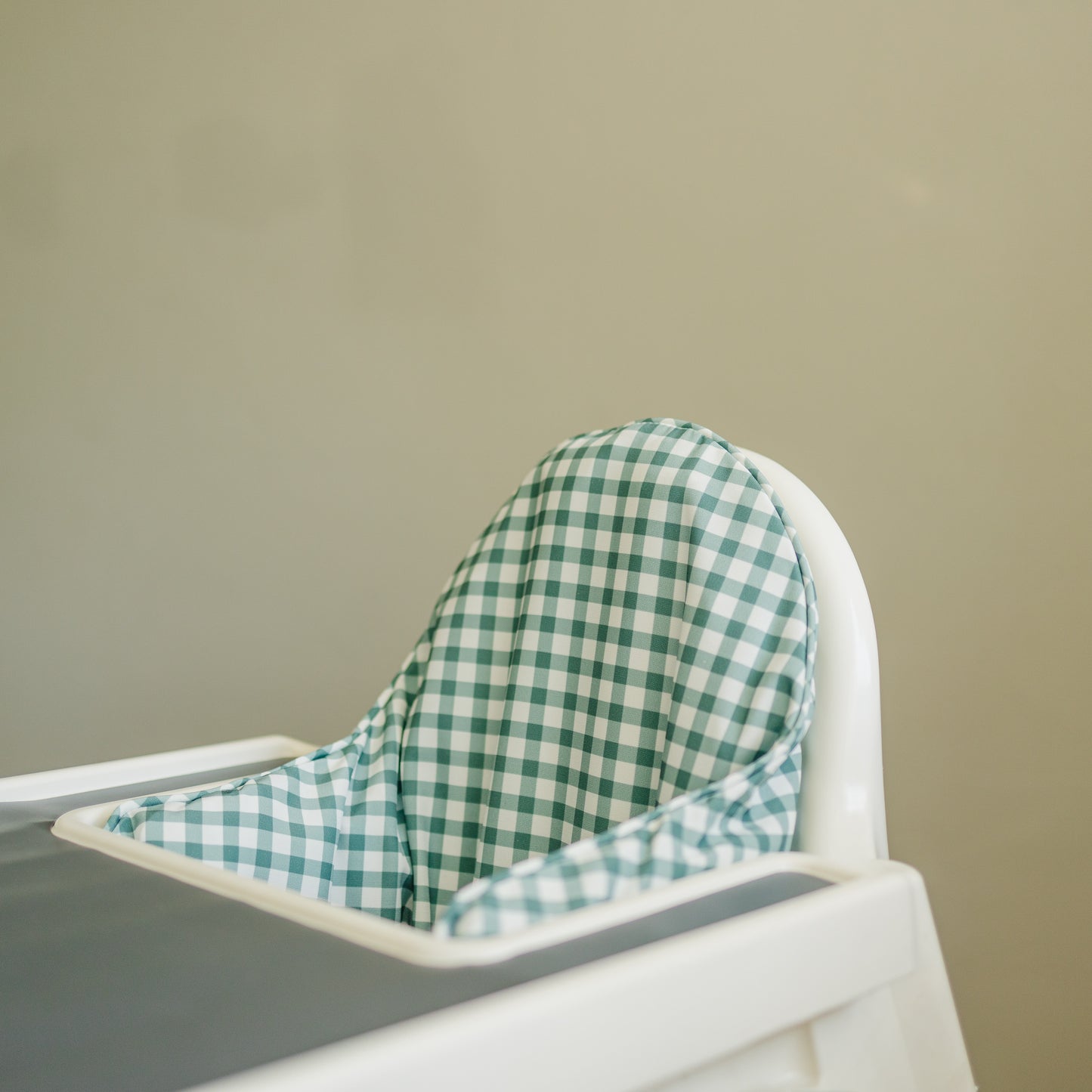 Green Gingham Cushion Cover