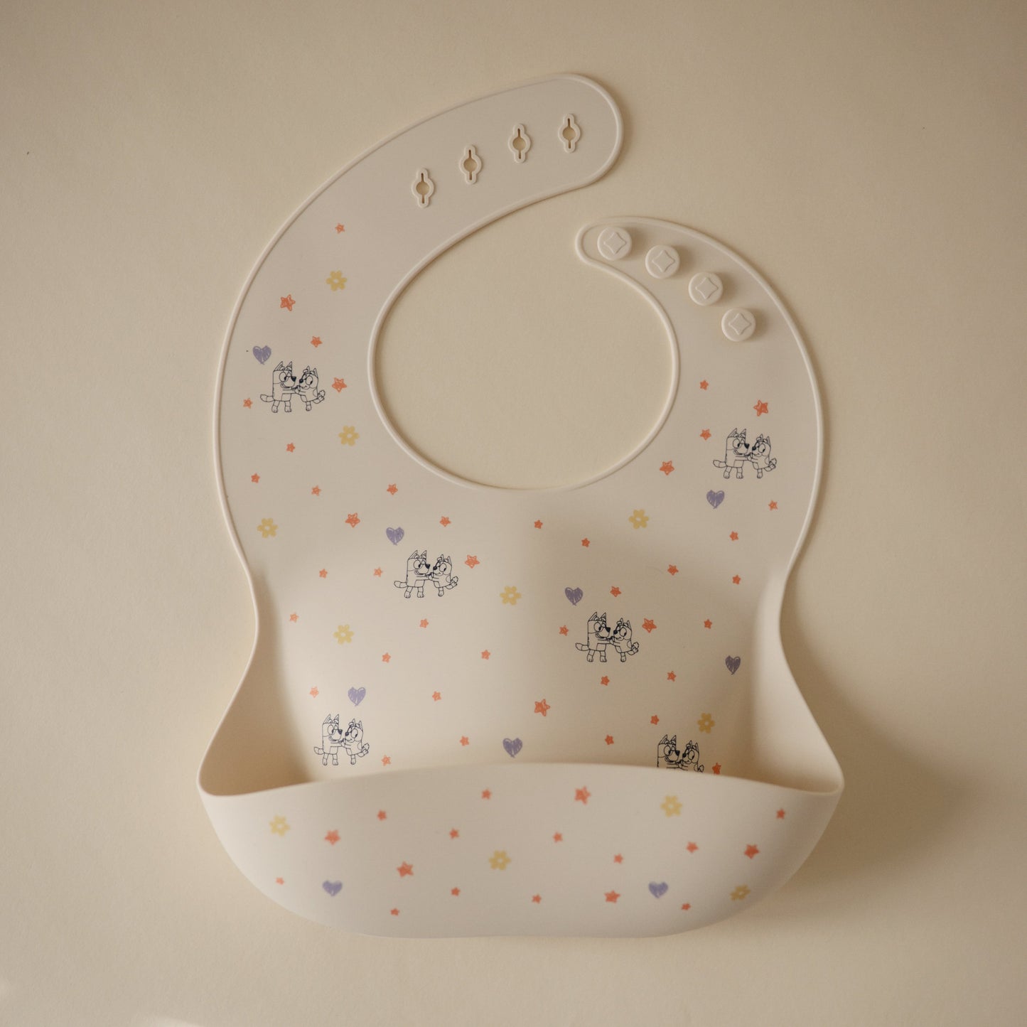Bluey x Mushie Silicone Baby Bib