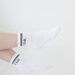 White | Half Crew Socks | Foot Soldier Mom™ | Cushioned Comfort for All-Day Support