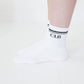 White | Half Crew Socks | Foot Soldier Mom™ | Cushioned Comfort for All-Day Support
