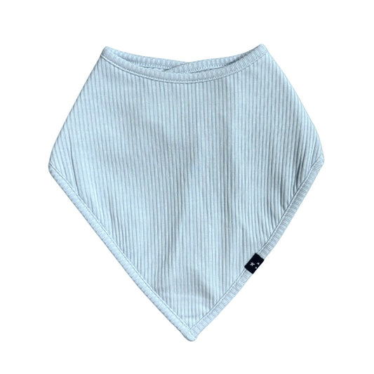 Blue Macaron (ribbed) - Bandana Bib