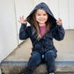 ZIP HOODIE- Midnight Snow Wash