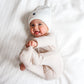 ZIP ROMPER - Clay Ribbed