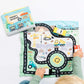 Toy Car Mat & Pouch: All-in-one Travel Entertainment!