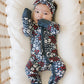 Americana Floral Ribbed Bamboo Zipper