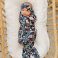 Americana Floral Ribbed Bamboo Head Wrap