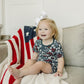 Americana Floral Ribbed Bamboo Cozy Short Set