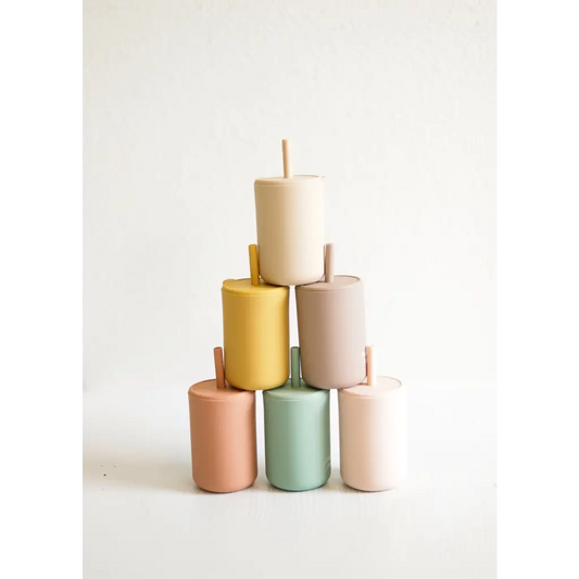 Mini Silicone Straw Cups for Kids